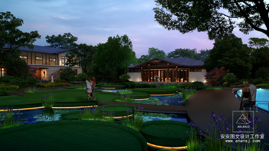 傳統園林效果圖