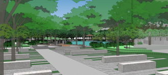 精品海濱公園設計 模型分析 新人求關注